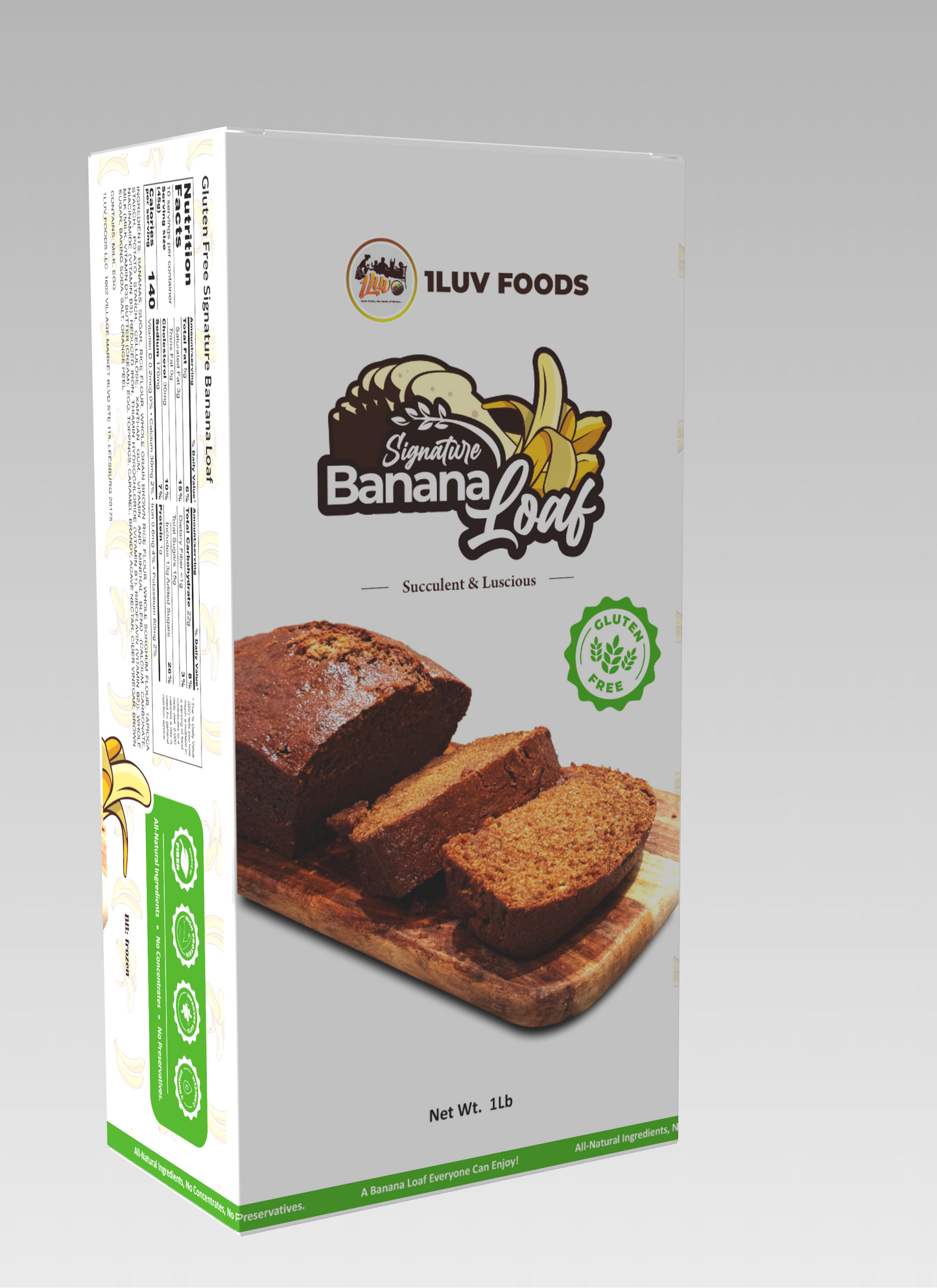 1Luv Foods Signature Banana Loaf